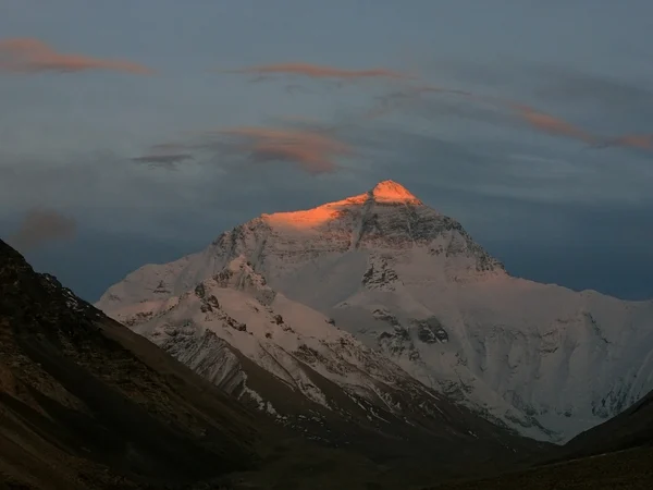 Mount Everest north face seen from Tibet