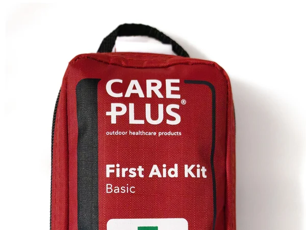 Expedition first-aid kit organized for remote high-altitude use