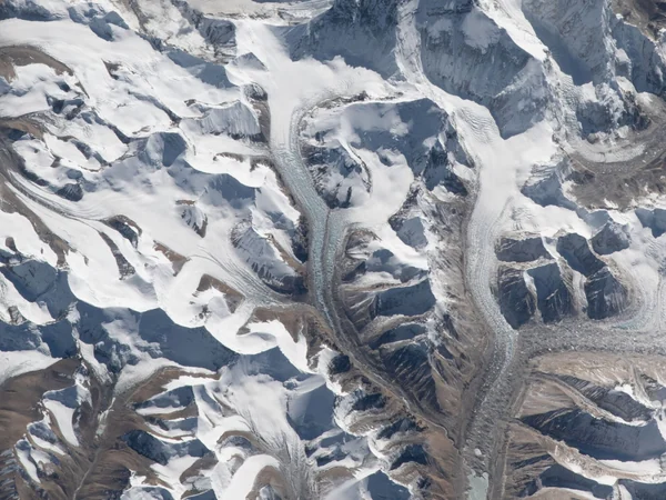 Rongbuk Glacier and high mountain terrain in the Everest region Rongbuk Glacier and high mountain terrain in the Everest region