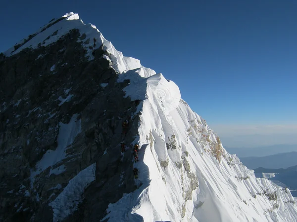 Southeast Ridge of Mount Everest viewed from the Nepal side Southeast Ridge of Mount Everest viewed from the Nepal side