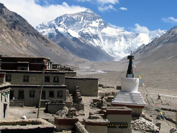 Rongbuk Monastery below the north face of Mount Everest in Tibet Rongbuk Monastery below the north face of Mount Everest in Tibet