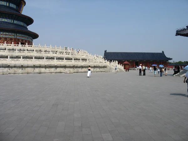 Families and visitors at the Temple of Heaven in Beijing
