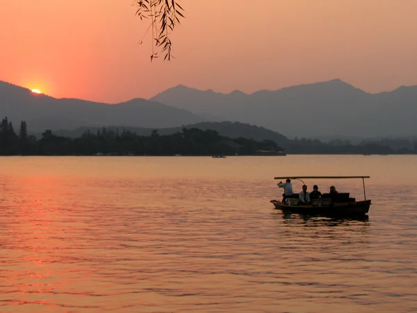 West Lake scenery in Hangzhou on a China highlights tour