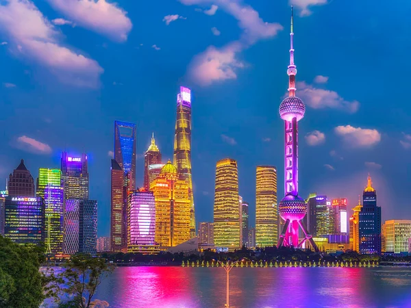 Shanghai skyline along the Huangpu River