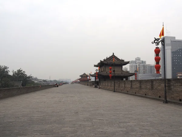 Visitors on Xi’an City Wall, where families can choose walking or cycling by age and confidence