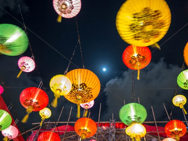 Decorative lanterns at a Mid-Autumn Festival in Hong Kong