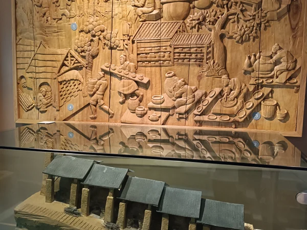 Wooden cultural objects displayed at Guangxi Museum of Nationalities