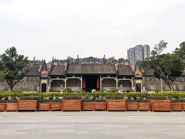 Chen Clan Ancestral Hall courtyard and Lingnan roof decoration in Guangzhou