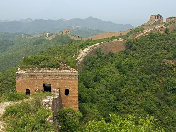 Forest trail below the Great Wall in the Gubeikou area