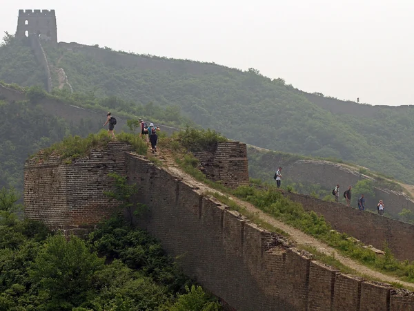Weathered Great Wall and mountain landscape near Gubeikou