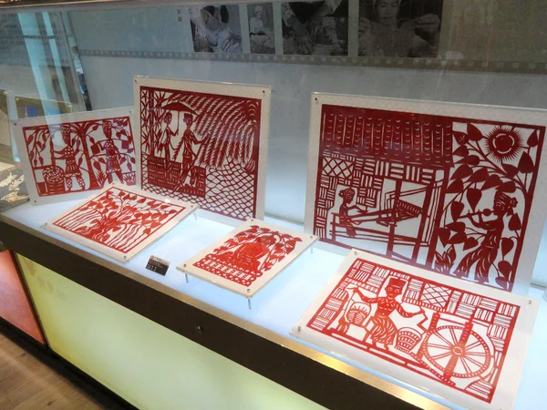 Intricate Chinese paper-cut decoration