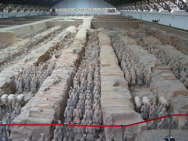 Terracotta warriors in the Mausoleum of the First Qin Emperor