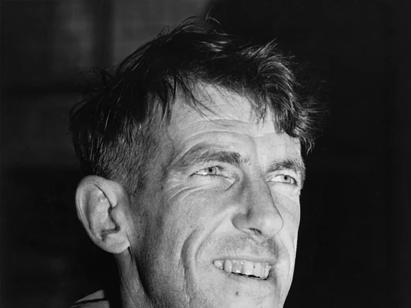 Historic real portrait of Edmund Hillary after the 1953 Everest expedition