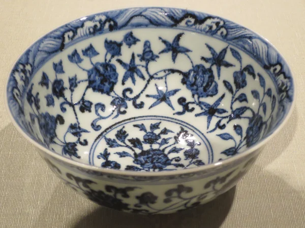 Ming-period serving bowl photographed in a museum collection Ming-period serving bowl photographed in a museum collection