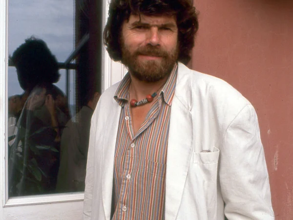 Real portrait of mountaineer Reinhold Messner