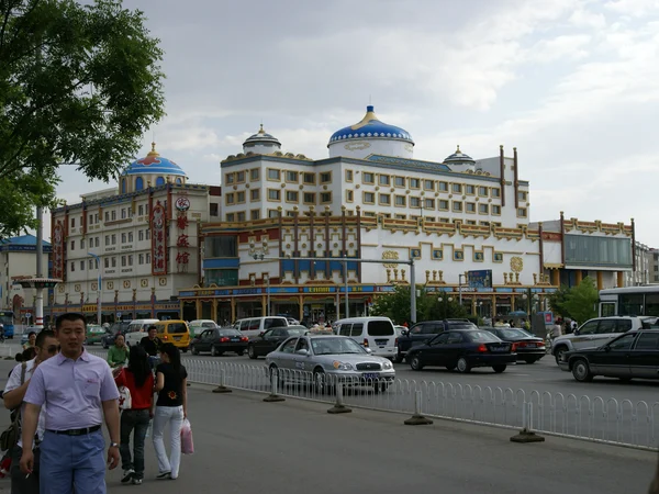 Traditional street scene in the Muslim quarter of Hohhot, Inner Mongolia Traditional street scene in the Muslim quarter of Hohhot, Inner Mongolia