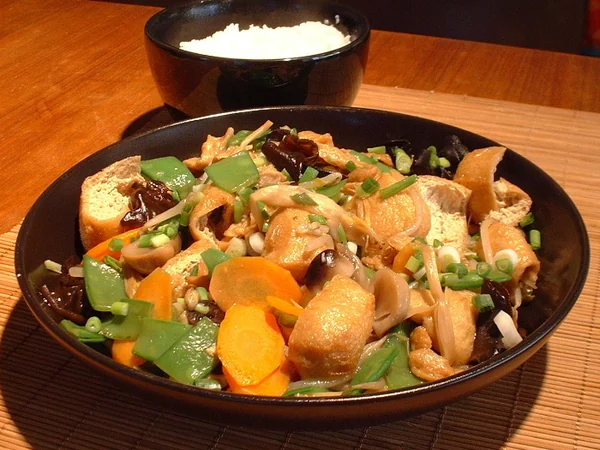 Chinese-style vegetarian dish suitable for discussing dietary planning