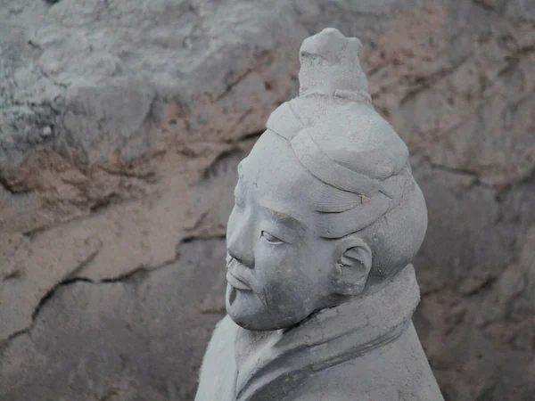 Terracotta Warriors displayed inside the main museum excavation hall Terracotta Warriors displayed inside the main museum excavation hall