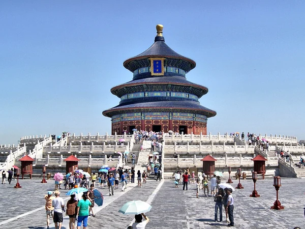 Visitors at the Temple of Heaven in Beijing on a first China itinerary