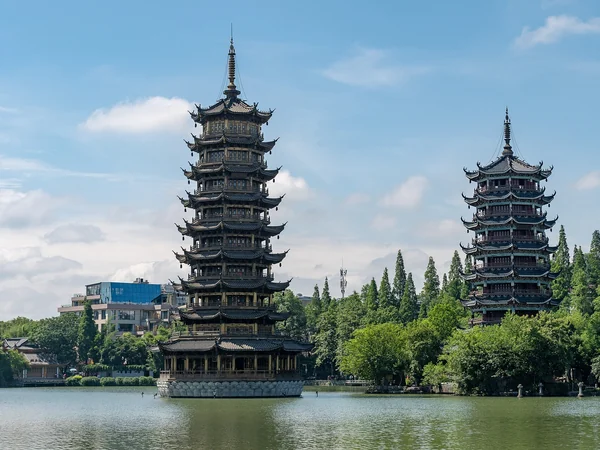 Ronghu Lake area in Guilin illustrating a scenic hotel location