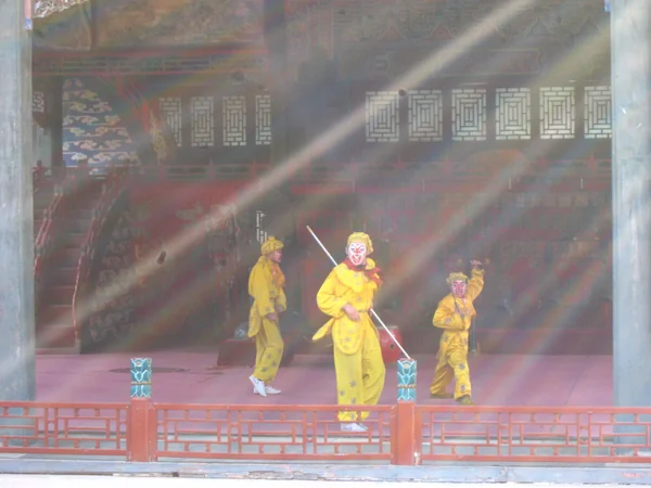 Peking opera performance representing evening show choices in China