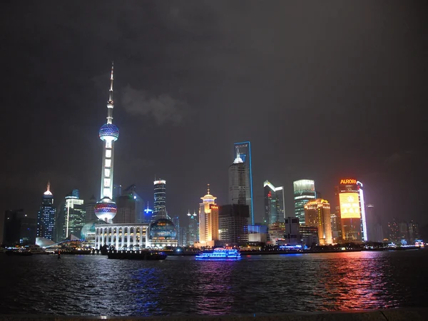 Shanghai Bund skyline at night illustrating a central city hotel base