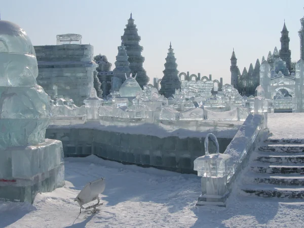 Illuminated sculptures at Harbin Ice and Snow World Illuminated sculptures at Harbin Ice and Snow World