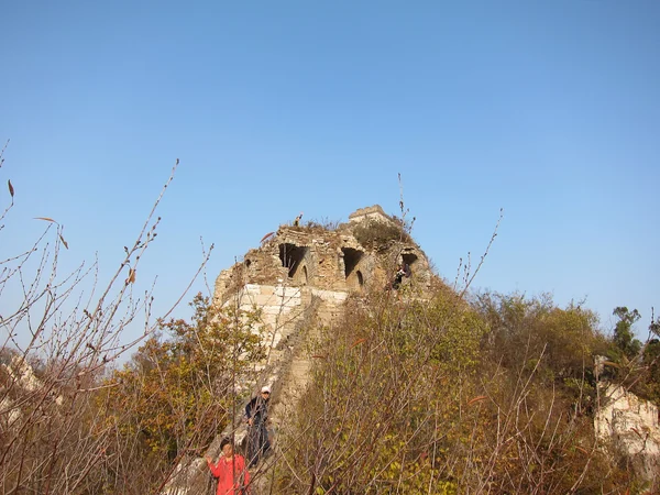 Weathered watchtower on the unrestored Jiankou Great Wall Weathered watchtower on the unrestored Jiankou Great Wall