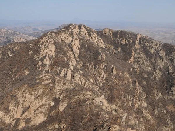 Jiaoshan Great Wall climbing a mountain ridge near Qinhuangdao Jiaoshan Great Wall climbing a mountain ridge near Qinhuangdao