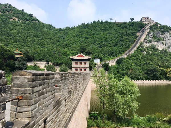 Juyongguan Pass walls enclosing a mountain valley near Beijing Juyongguan Pass walls enclosing a mountain valley near Beijing