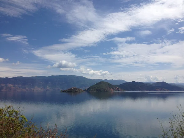 Mountain scenery around Lugu Lake in Yunnan