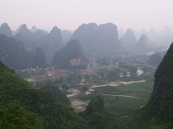 Karst hills and river landscape near Guilin in Guangxi Karst hills and river landscape near Guilin in Guangxi