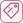 Price tag icon for polite market bargaining