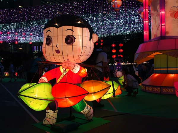 Glowing lanterns at a Mid-Autumn carnival in Victoria Park Hong Kong Glowing lanterns at a Mid-Autumn carnival in Victoria Park Hong Kong