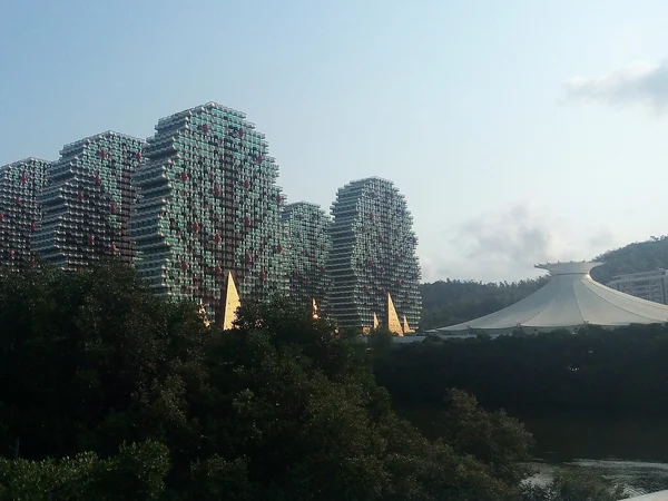 Tree-shaped towers of the Beauty Crown complex in Sanya