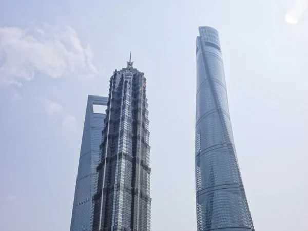 Shanghai Tower rising above the Lujiazui skyline