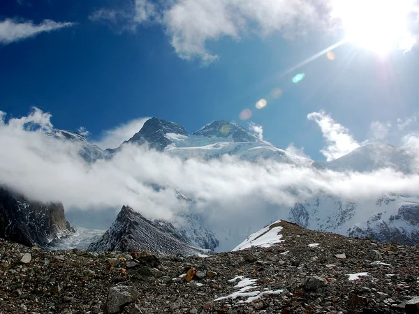 Broad Peak above glaciers in the Karakoram range