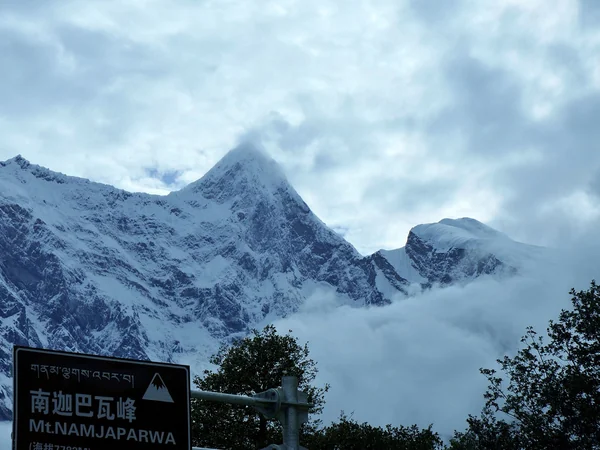Namcha Barwa rising above the forested Nyingchi landscape