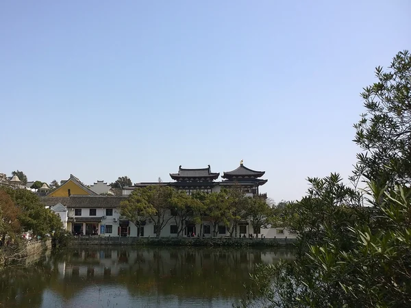 A temple and coastal scenery on Mount Putuo island A temple and coastal scenery on Mount Putuo island