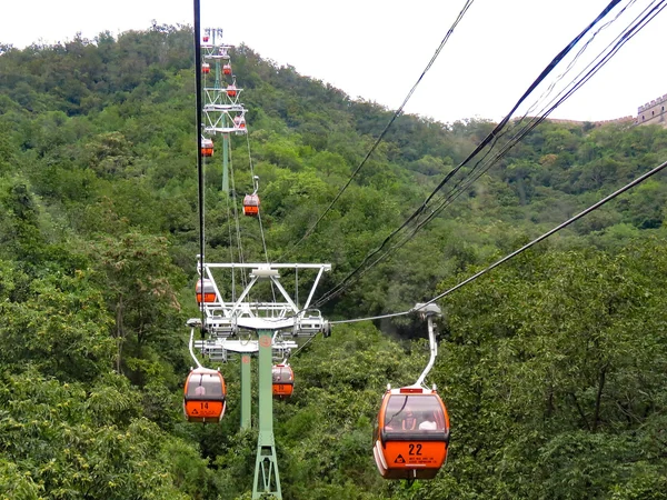 Cable car serving the managed Mutianyu Great Wall scenic area Cable car serving the managed Mutianyu Great Wall scenic area
