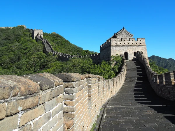 Real visitors enjoying the restored Mutianyu Great Wall
