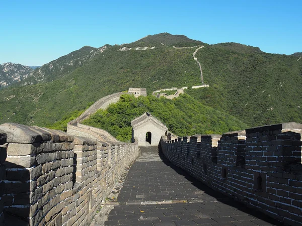 Restored towers along the managed Mutianyu Great Wall ridge