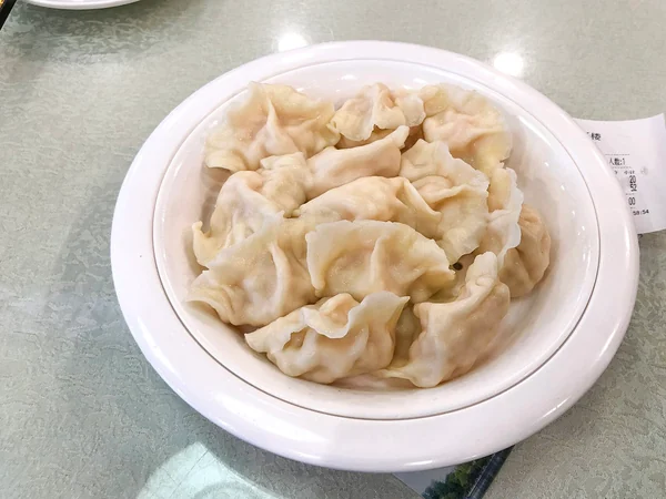 Dumplings prepared for a Chinese New Year meal