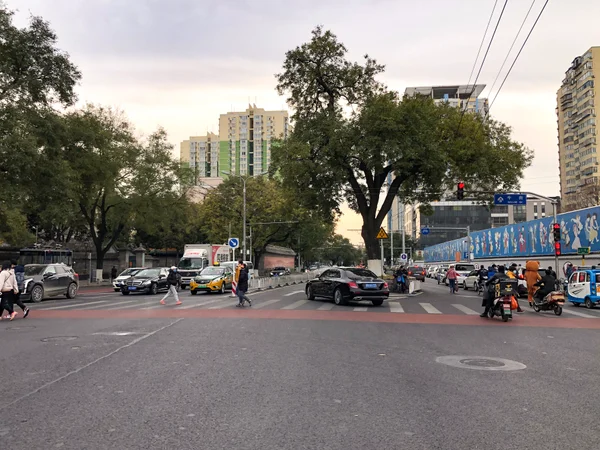Street scene in the center of Niujie, Beijing, near the historic Muslim community