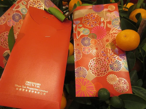 Red envelopes used for money gifts on Chinese celebrations Red envelopes used for money gifts on Chinese celebrations