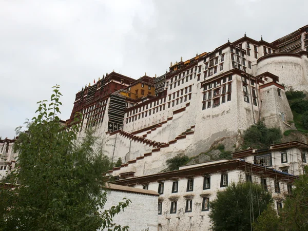 Potala Palace above Lhasa under a clear sky Potala Palace above Lhasa under a clear sky