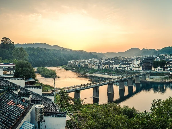 Traditional village amid autumn scenery in Wuyuan Traditional village amid autumn scenery in Wuyuan
