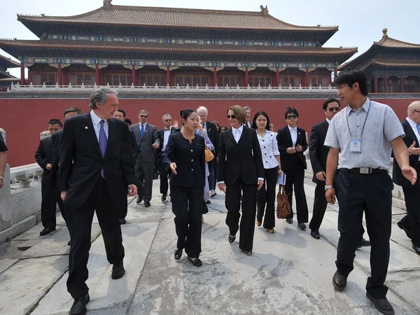 Visitors exploring the Palace Museum in Beijing