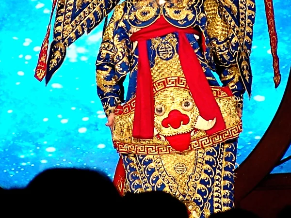 Embroidered Peking opera costume with long expressive sleeves