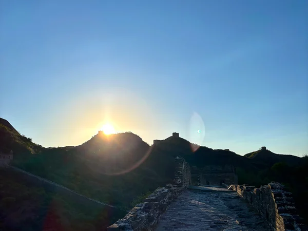 Warm evening light across the Jinshanling Great Wall